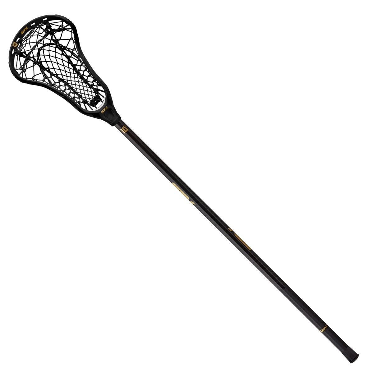 stx fortress 700 women's complete lacrosse stick black front full