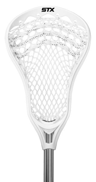 stx X10 defensive lacrosse stick white front head only