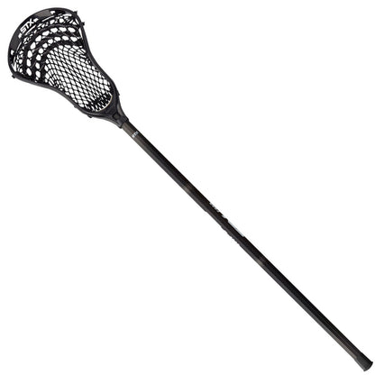 stx stallion 200 complete attack/midfield lacrosse stick for beginners black stick full