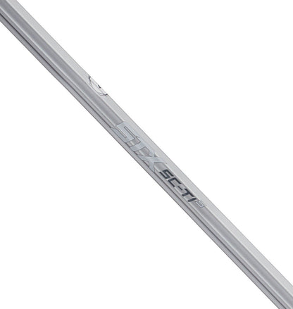 stx sc-ti lacrosse handle S profile platinum zoomed in