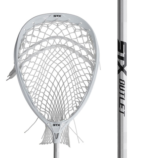 eclipse 3 lacrosse goalie complete strung stick close up