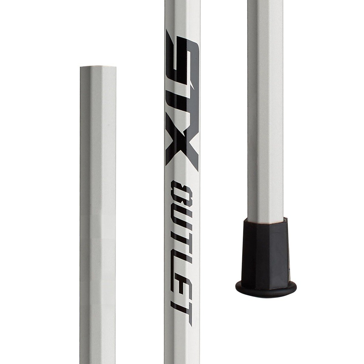 stx outlet lacrosse goalie handle platinum close up