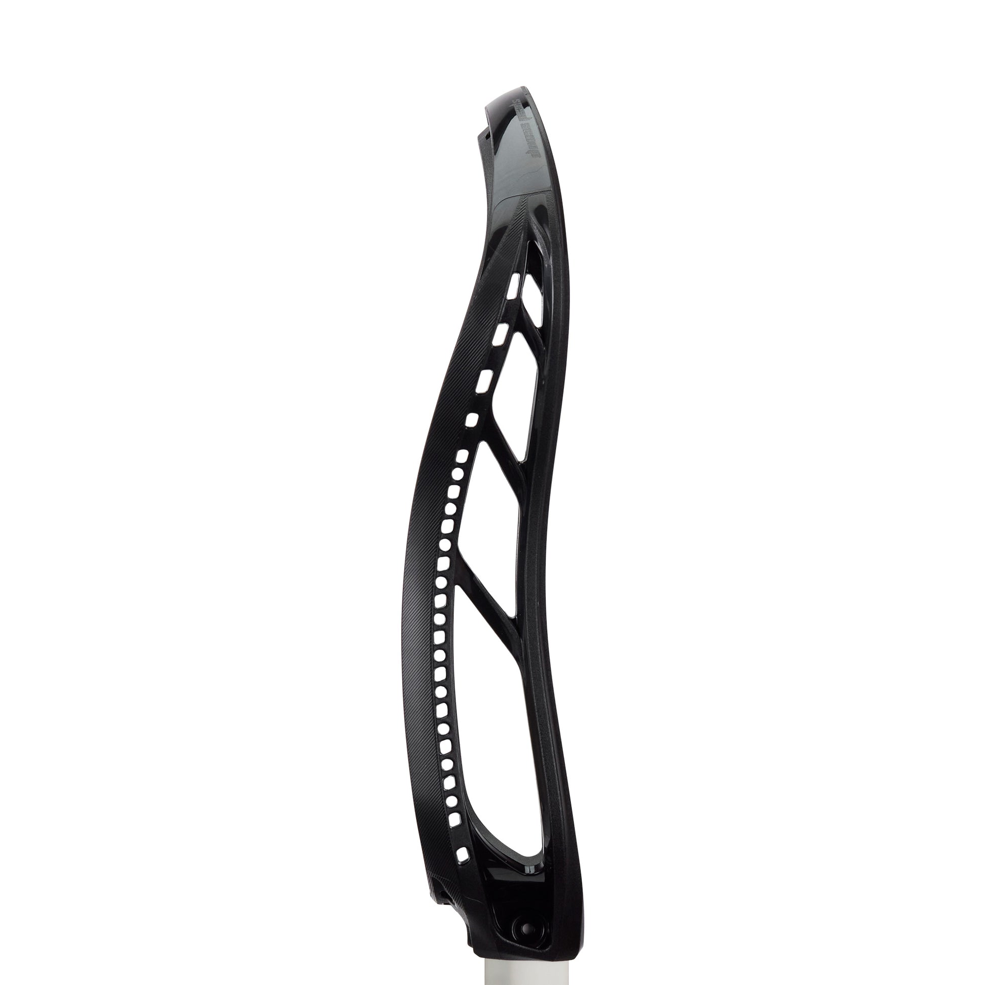 stx x-it face off lacrosse head flex unstrung black side