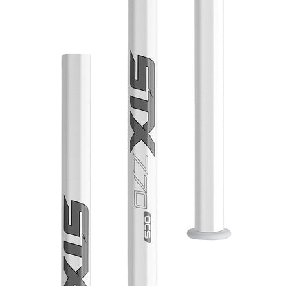 stx z70 ocs alloy men's lacrosse handle white close up