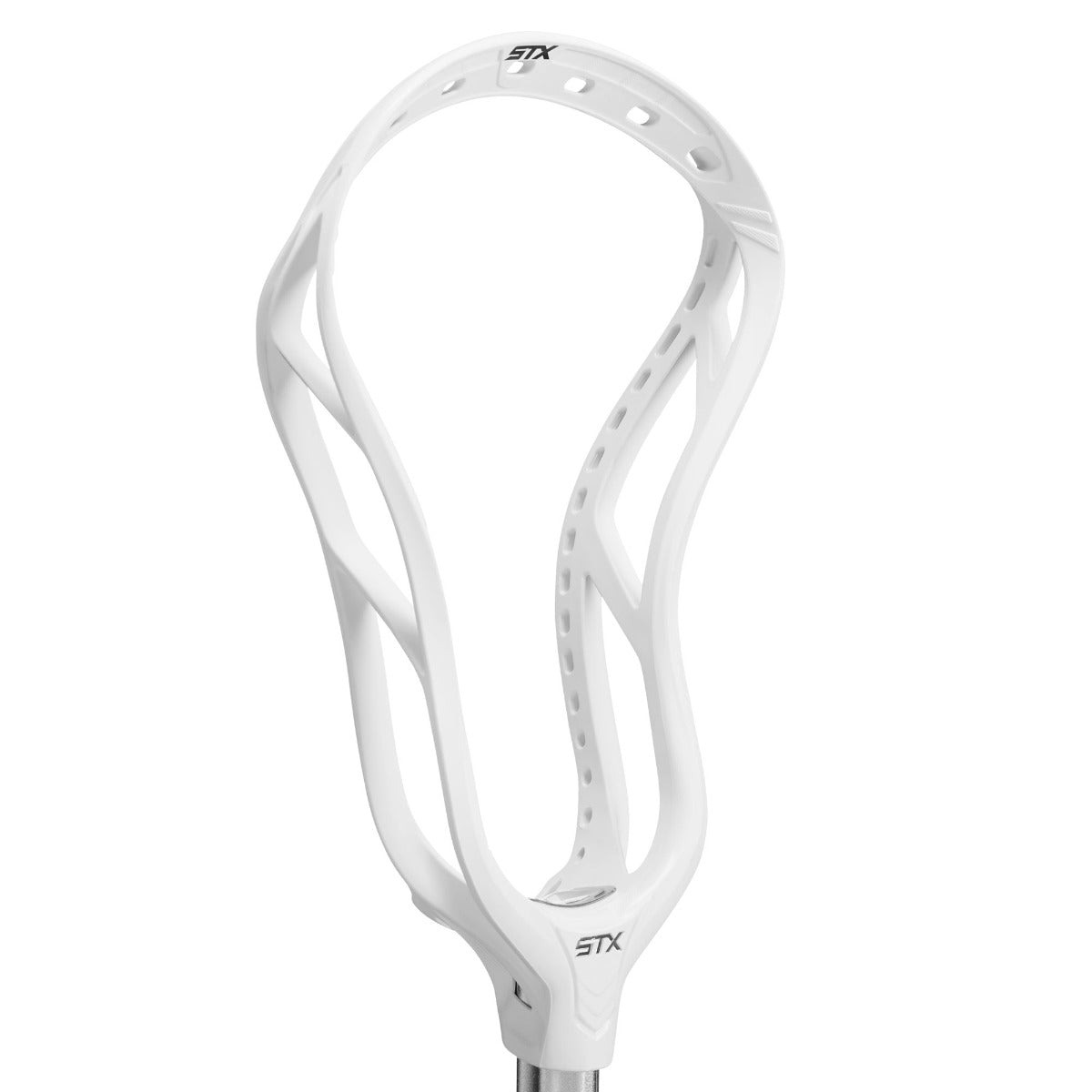 stx stallion 1k lacrosse head white unstrung angle