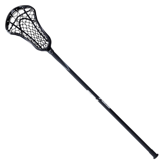 stx aria pro-m women's complete lacrosse stick black front