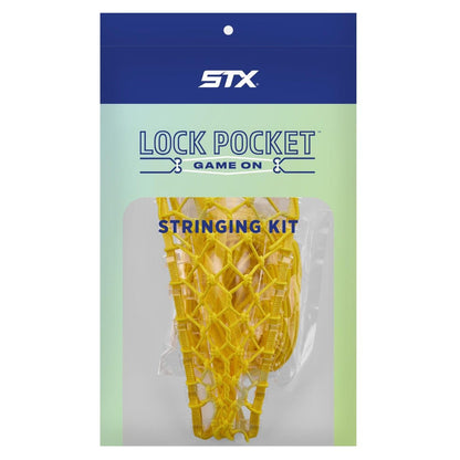 women's lock pocket stringing kit in packaging yellow