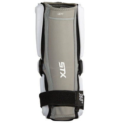 STX Stallion 900 Lacrosse Arm Guards white back