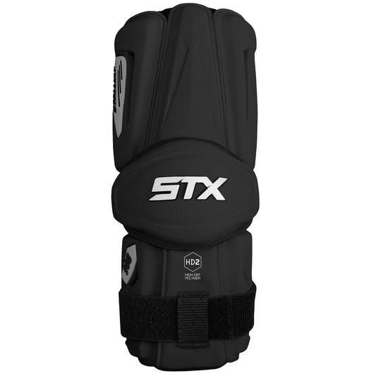 STX Stallion 900 Lacrosse Arm Guards black front