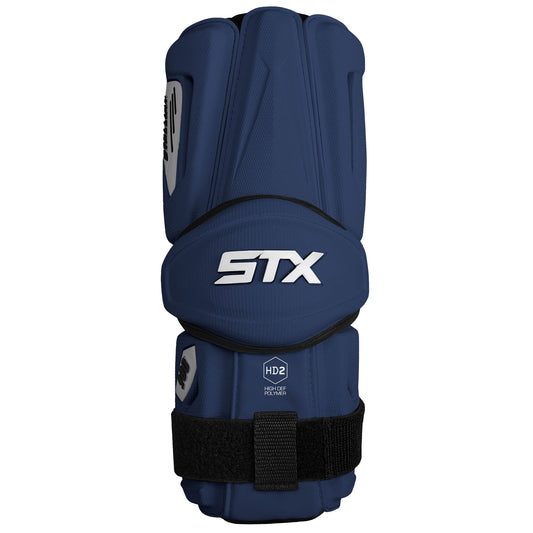 STX Stallion 900 Lacrosse Arm Guards navy front