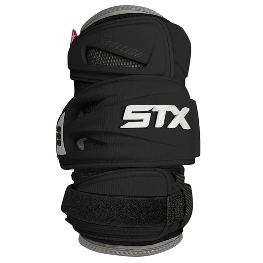 STX stallion 900 lacrosse arm pad black front