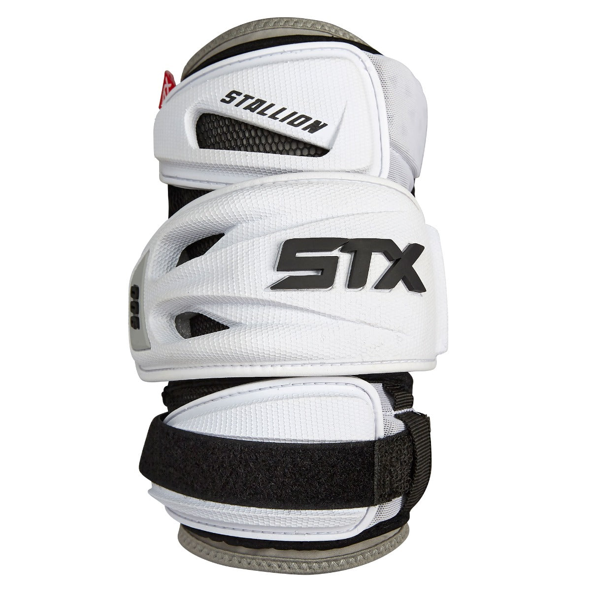 STX stallion 900 lacrosse arm pad white front