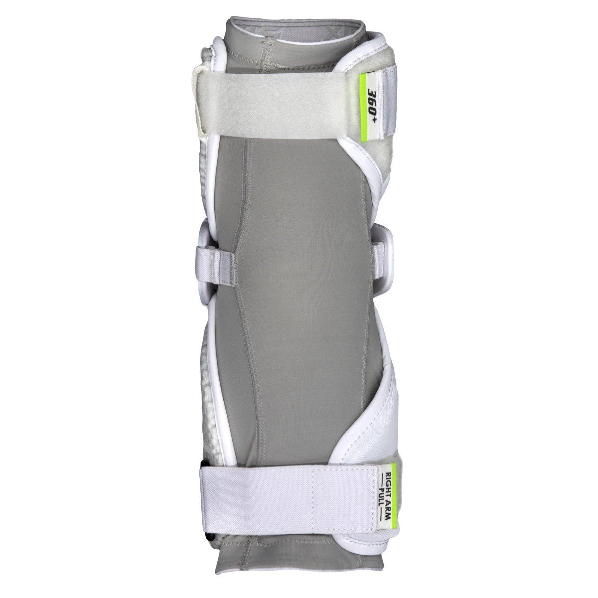 stx cell 6 lacrosse arm guards white back