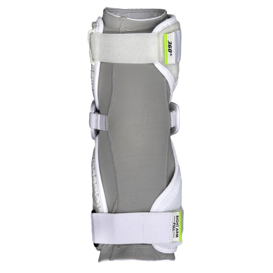 stx cell 6 lacrosse arm guards white back