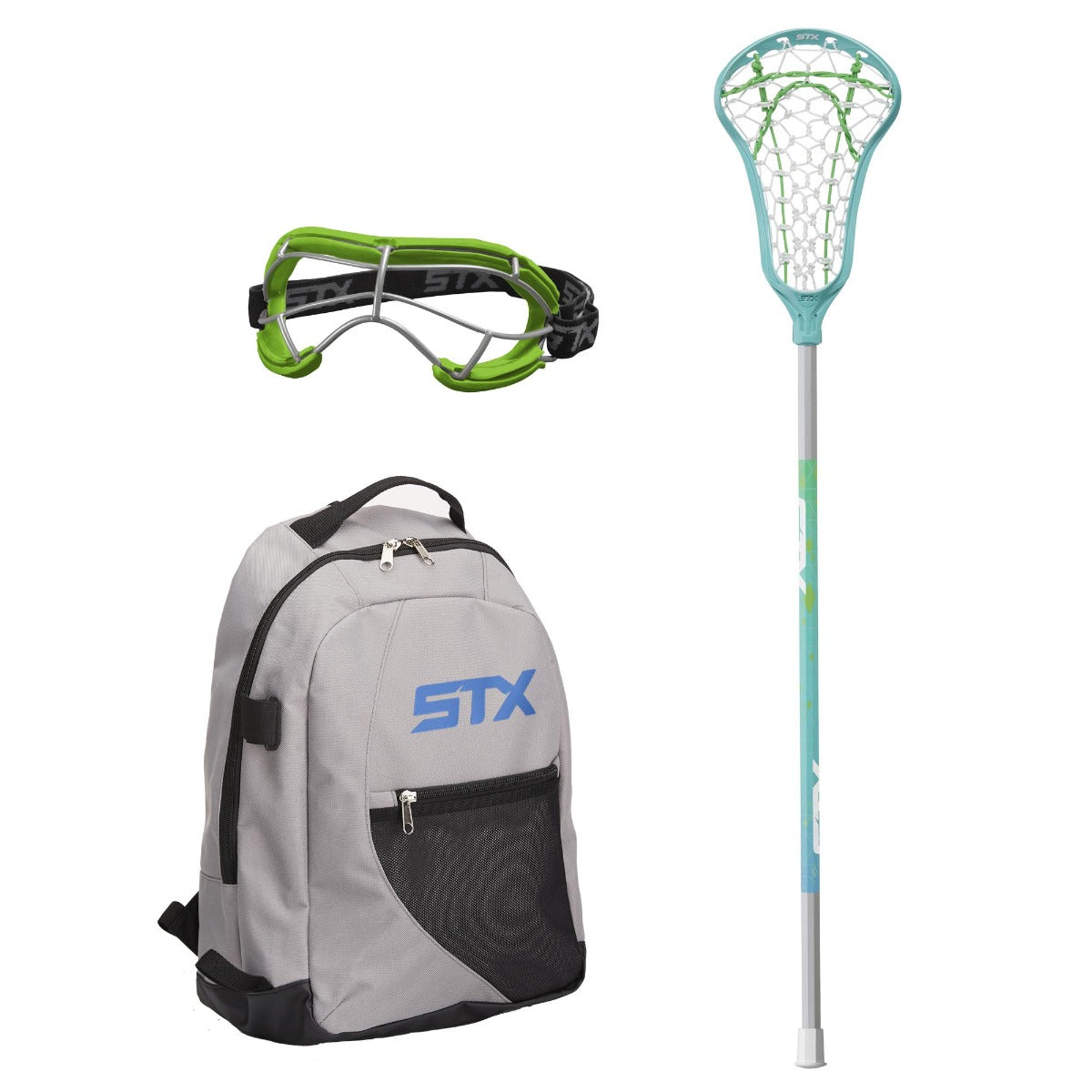 stx exult rise girl's starter set blue/lizard