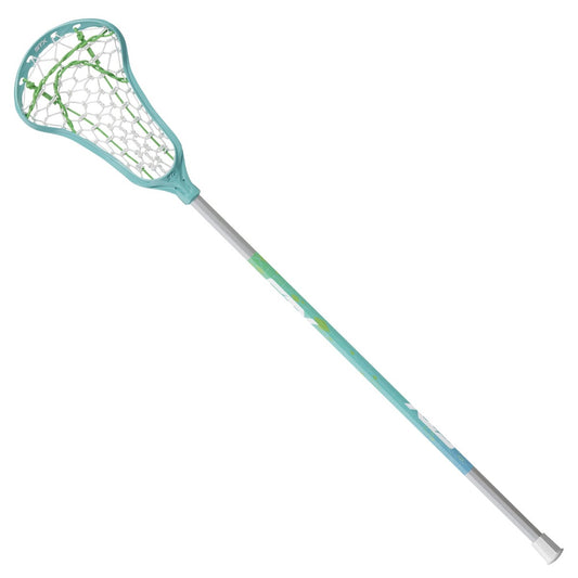 stx exult rise girl's lacrosse stick blue