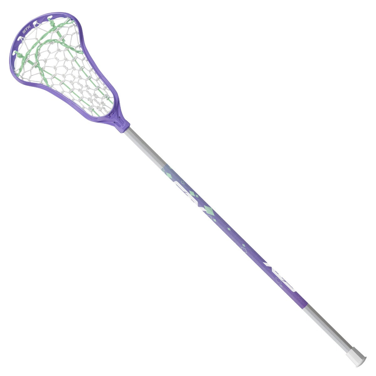 stx exult rise girl's lacrosse stick purple