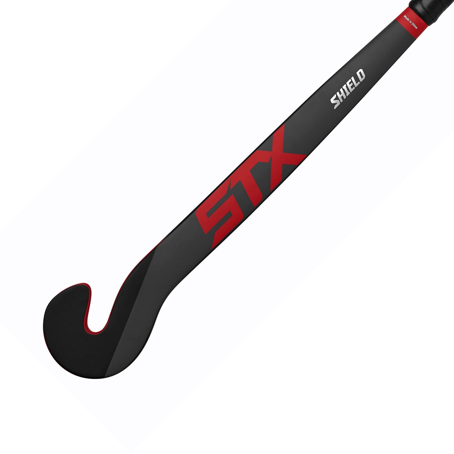 Shield field hockey goalie stick back