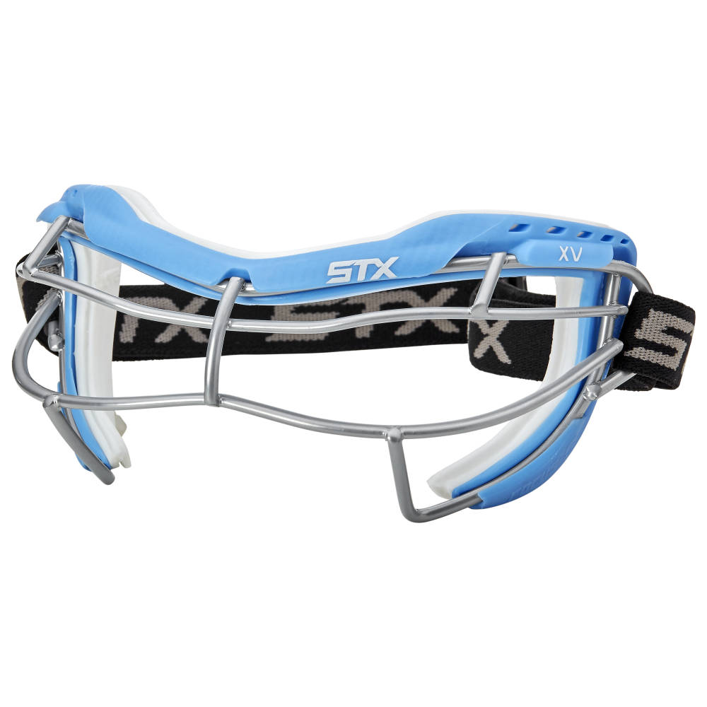 STX Focus XV-S Women's Lacrosse Goggle Carolina/White Side