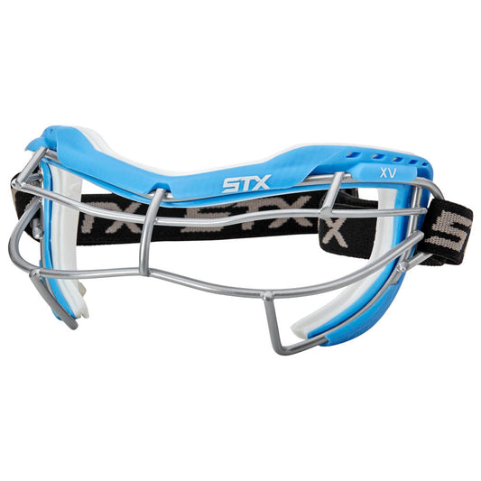 STX Focus XV-S Women's Lacrosse Goggle Carolina/White Side