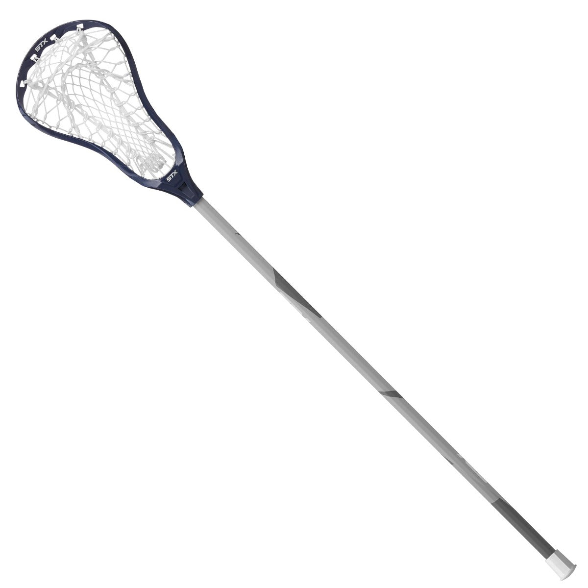 stx fortress 300 girl's lacrosse stick front navy