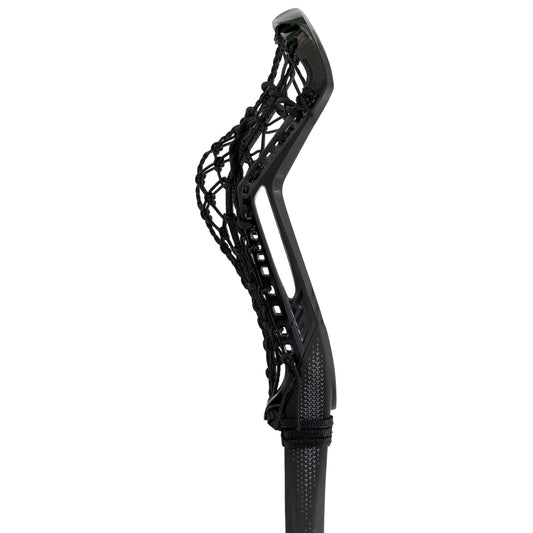 STX Fuse One Piece Women's Lacrosse Stick black stick black pocket head side