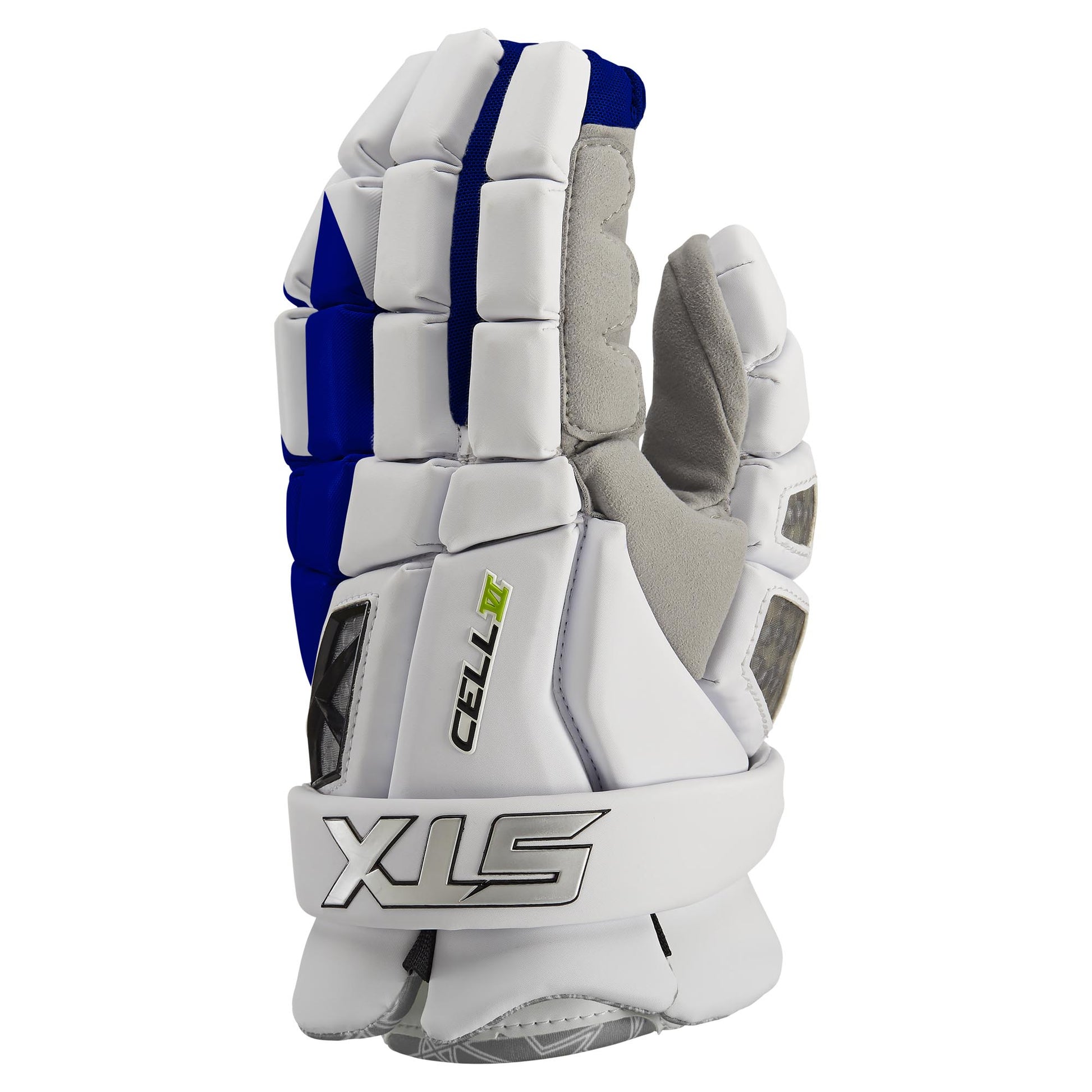 lacrosse handschuhe STX Cell IV Lacrosse Gloves, Medium, White/Navy