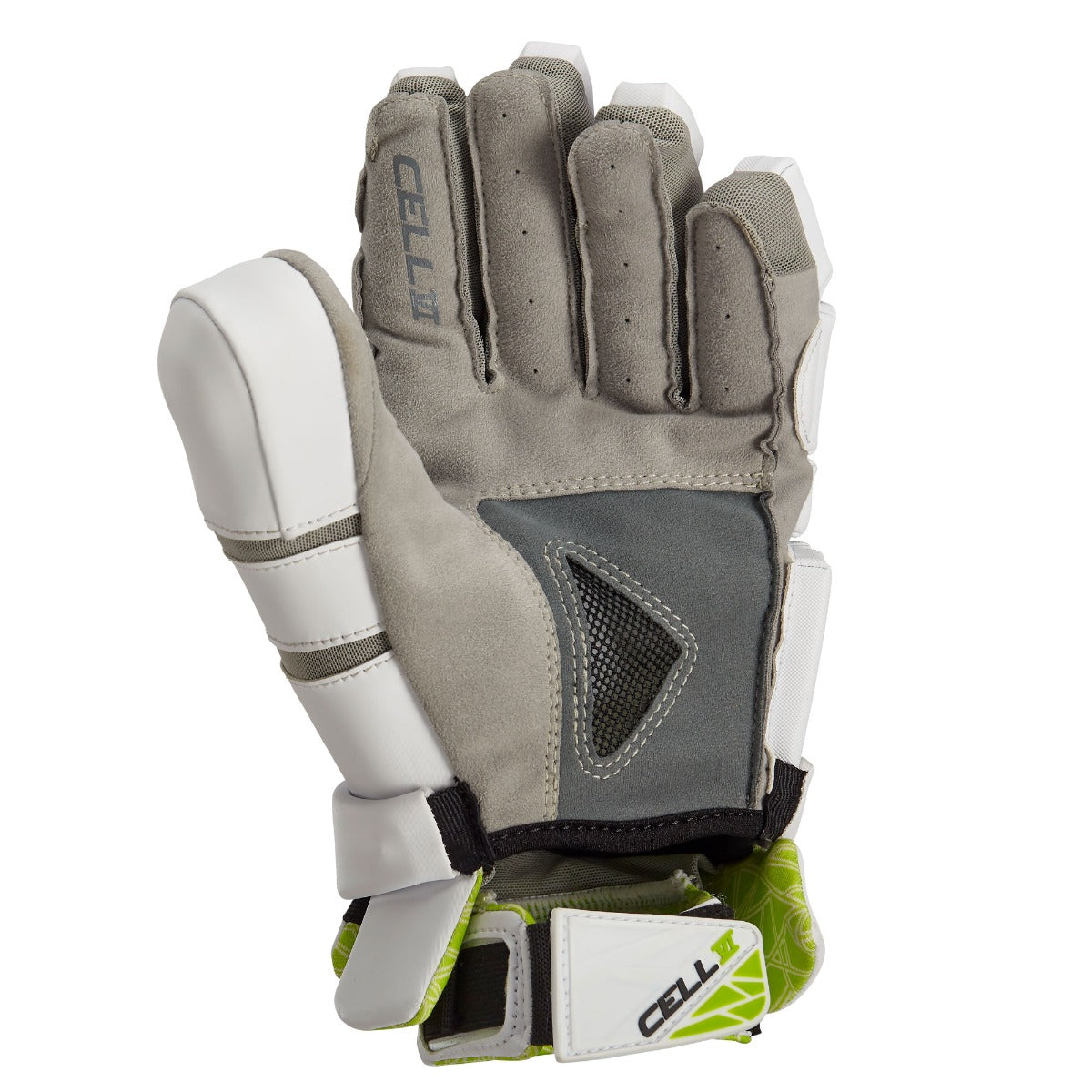 stx cell 6 lacrosse goalie glove white palm