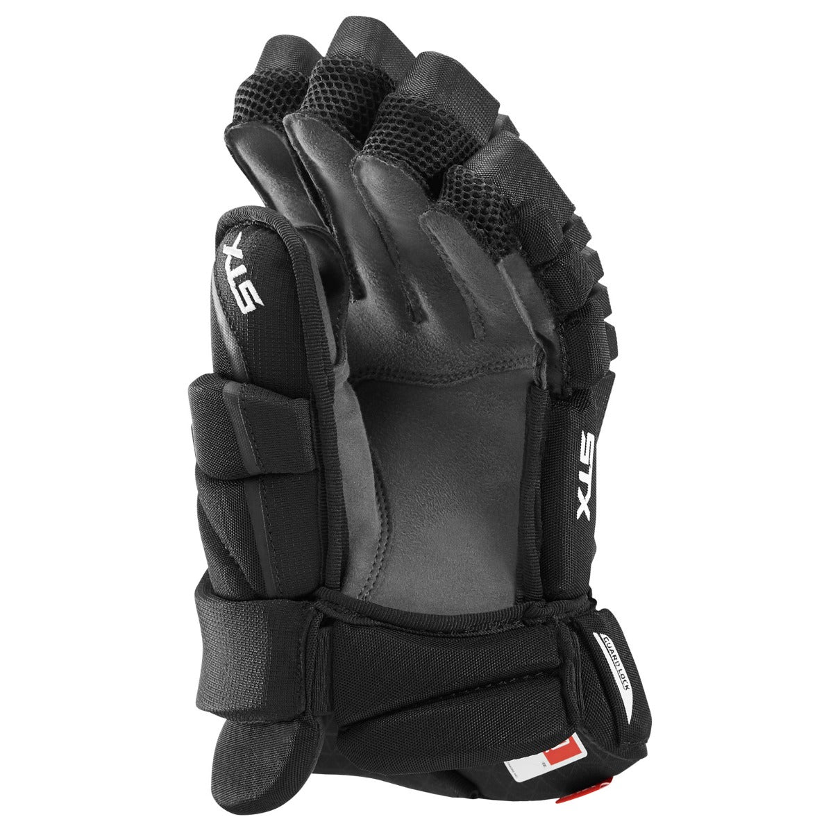 STX Halo Ice Hockey Glove Black Palm Side