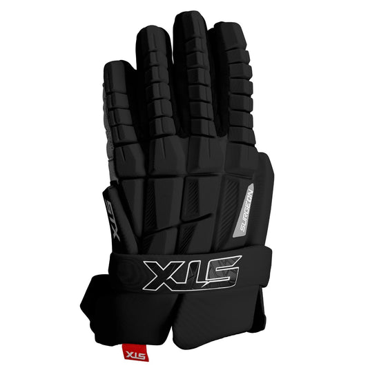 stx rzr 2 goalie gloves black back of hand