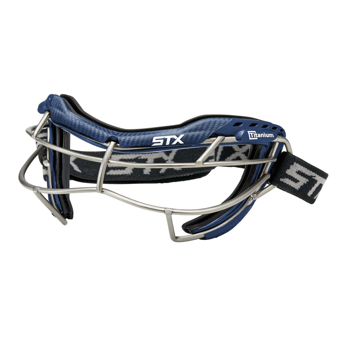 STX Focus-S Ti+ Lacrosse Goggle Angle Navy