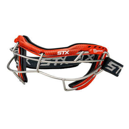 STX Focus-S Ti+ Lacrosse Goggle Angle Red