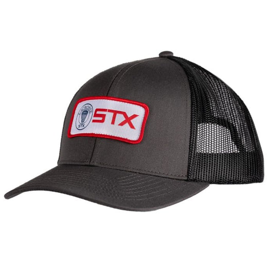 charcoal mesh back stx logo hat