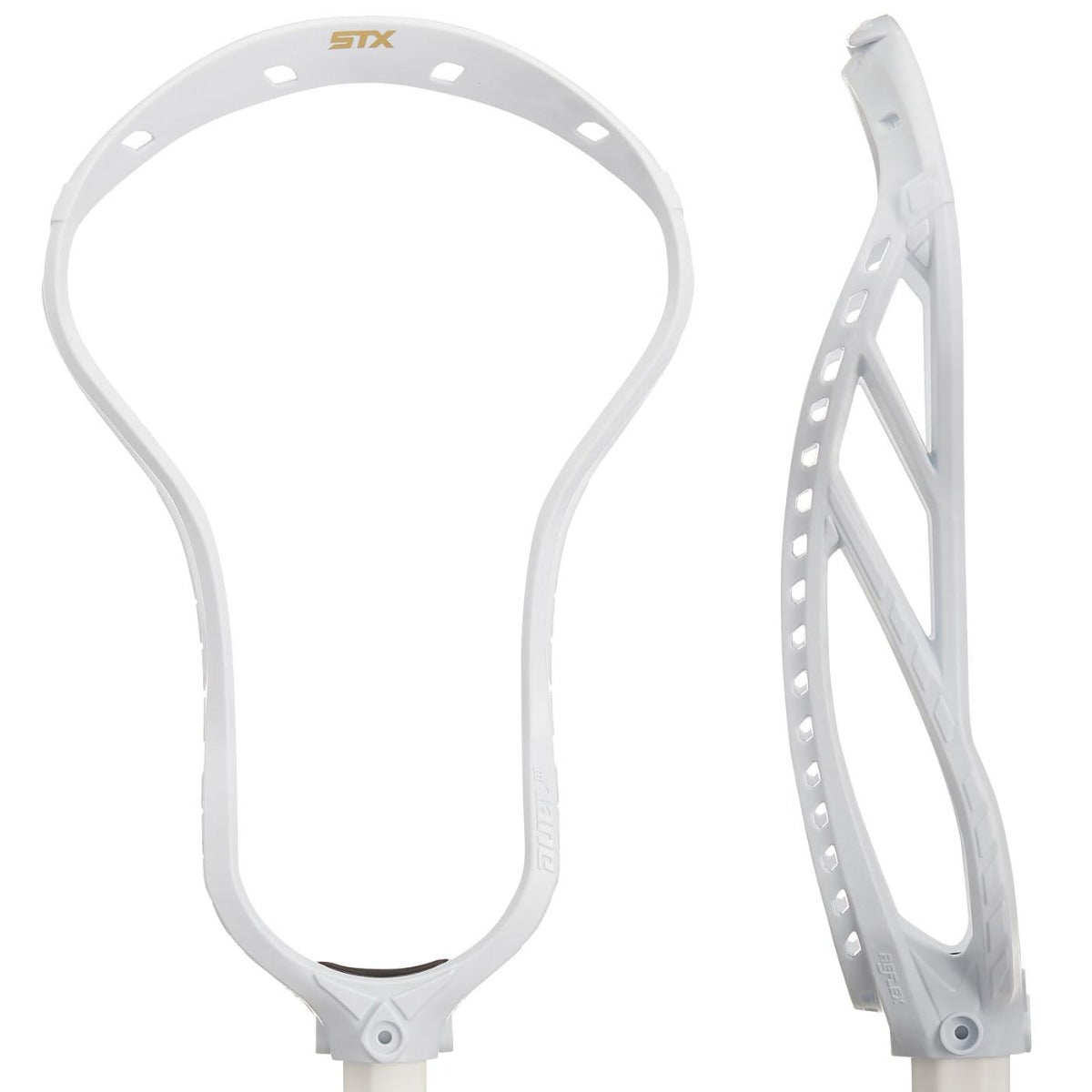 STX Duel III Unstrung Head White Front and Side