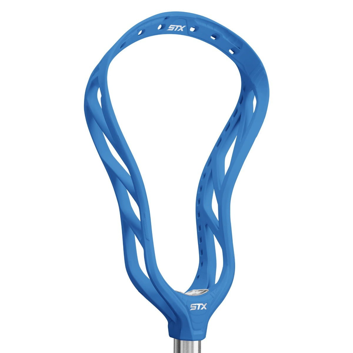 stx hammer 1K unstrung lacrosse head blue angled