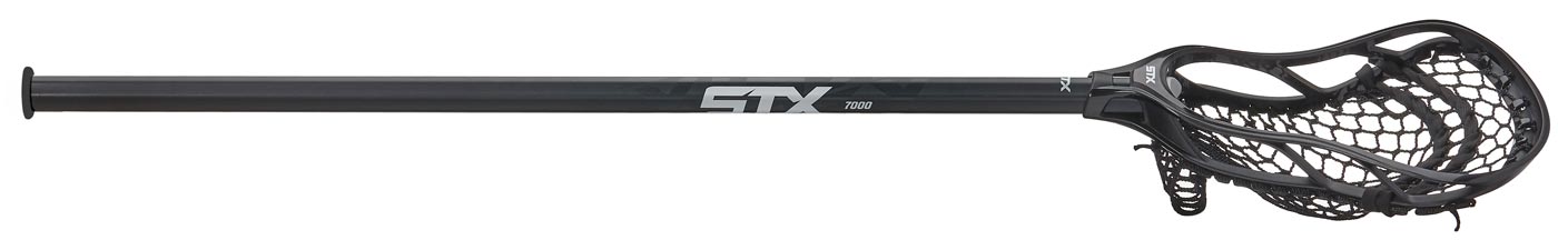 STX Stallion 300 Complete Lacrosse Stick Black Angle