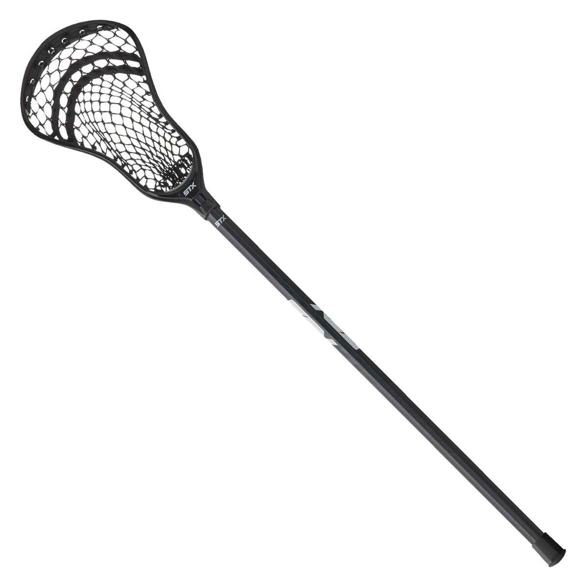 STX Stallion 300 Complete Lacrosse Stick Junior Size Black Front