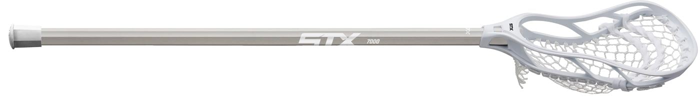 STX Stallion 300 Complete Lacrosse Stick Junior Size White Angle