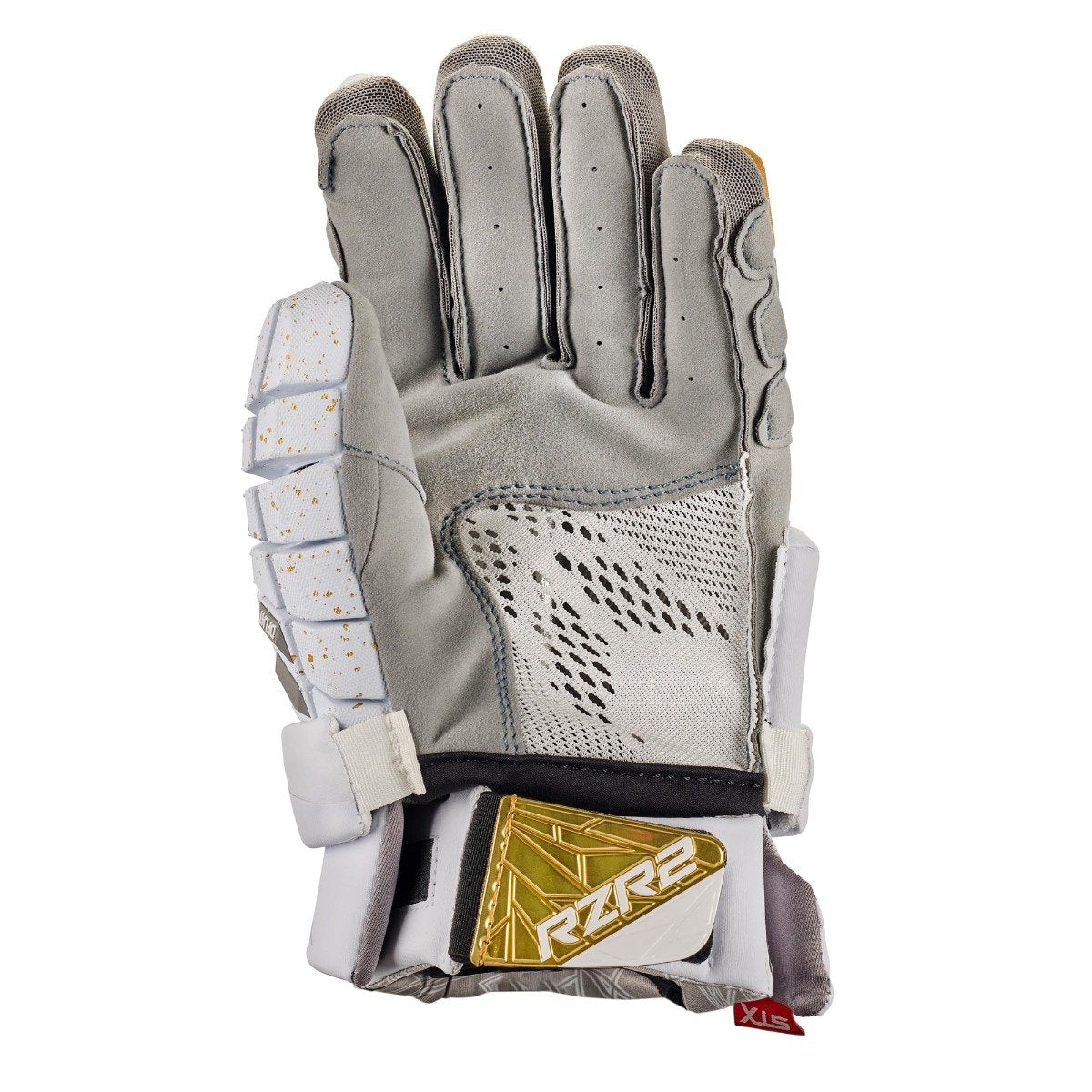 stx rzr 2 lacrosse glove gold palm