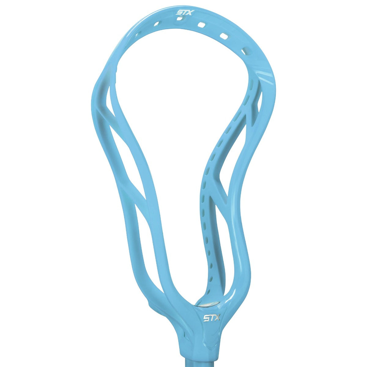 stx stallion 1k unstrung lacrosse head carolina blue angled