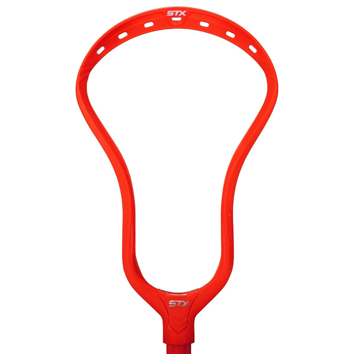 stx stallion 1k unstrung lacrosse head red front