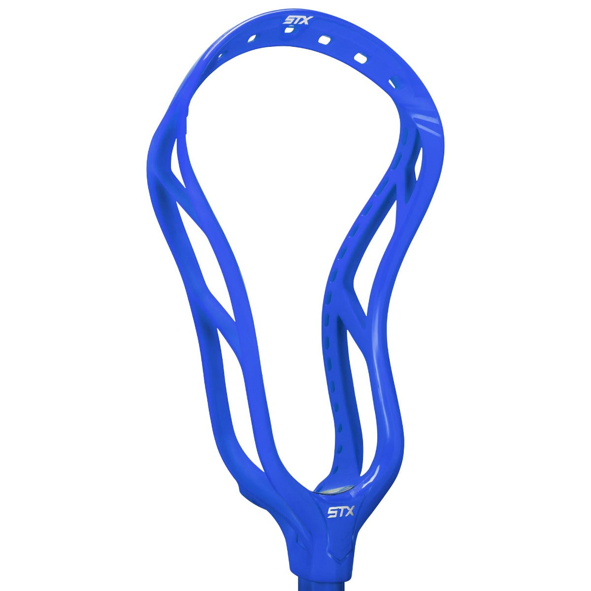 stx stallion 1k unstrung lacrosse head royal blue angled