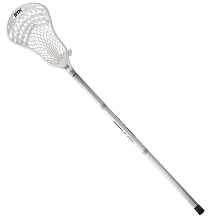 stx stallion 200 complete attack/midfield lacrosse stick for beginners white stick full