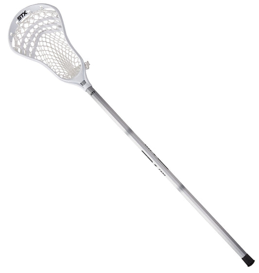 stx stallion 200 complete attack/midfield lacrosse stick for beginners white stick full