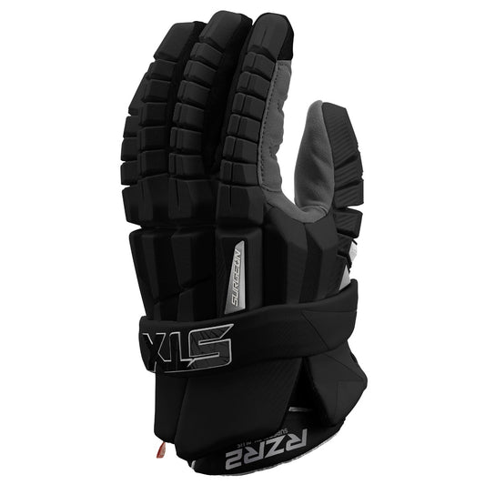 STX RZR2 black lacrosse glove main