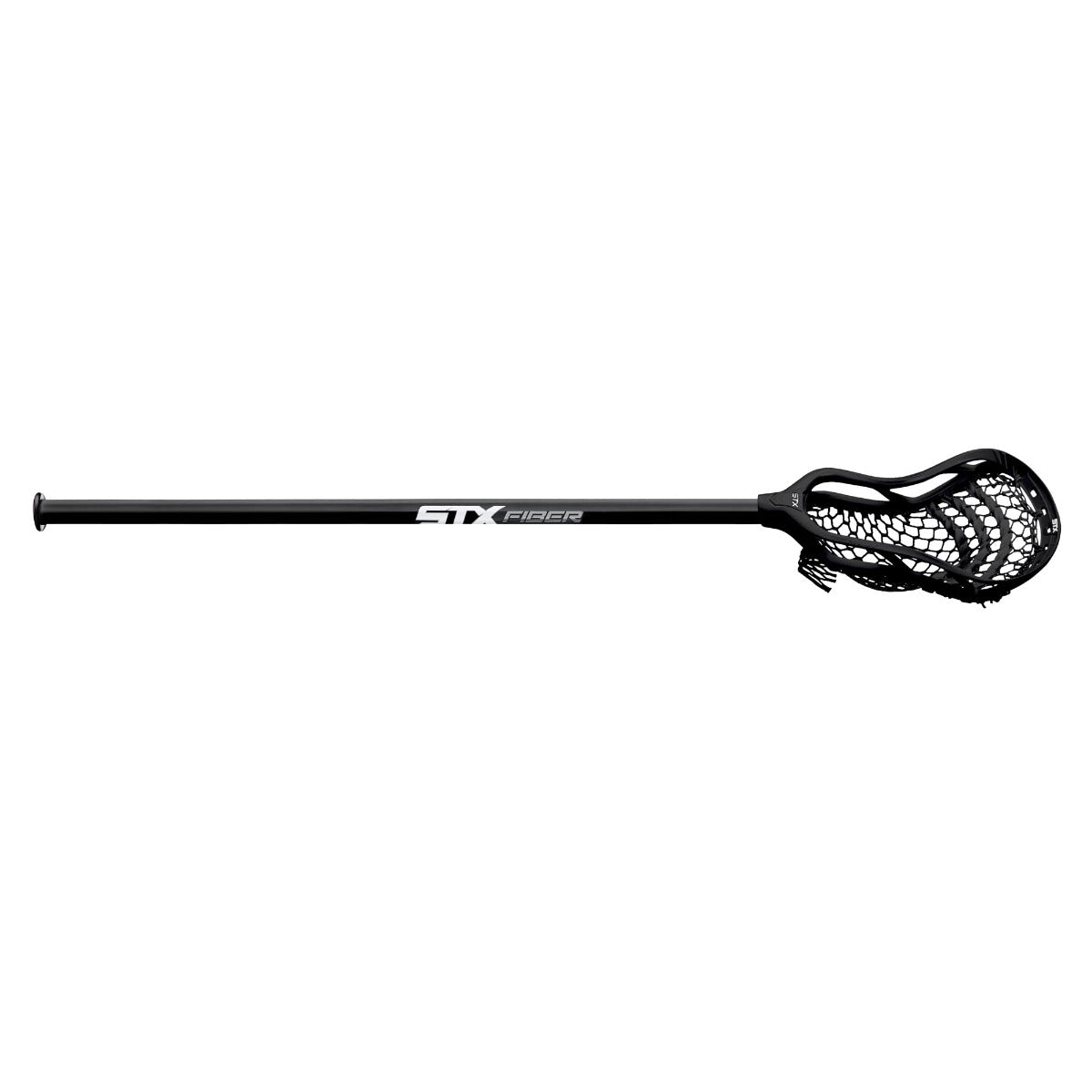 STX Stallion 1K Complete Lacrosse Stick black angled