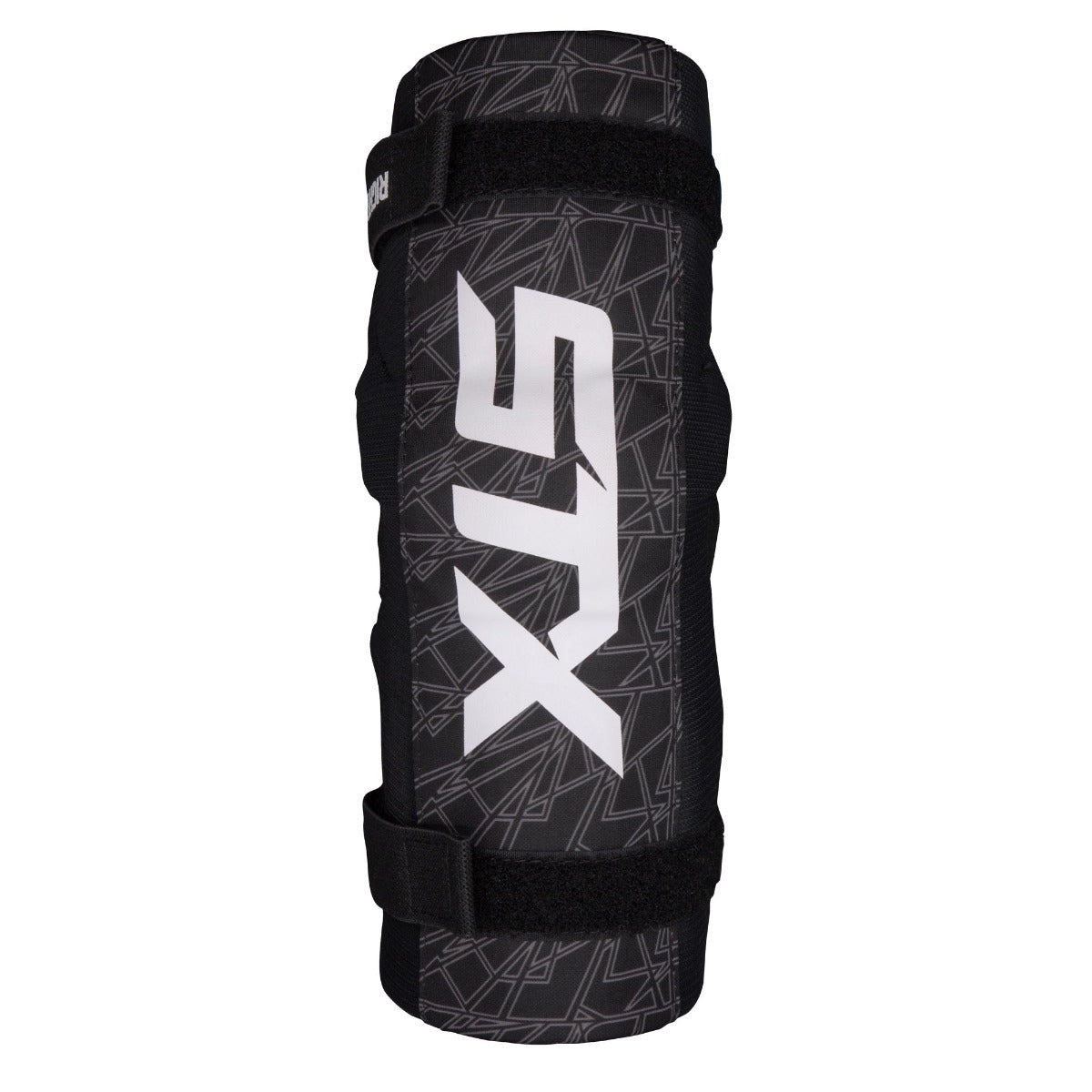 stx stallion 75 boys lacrosse arm pads black front