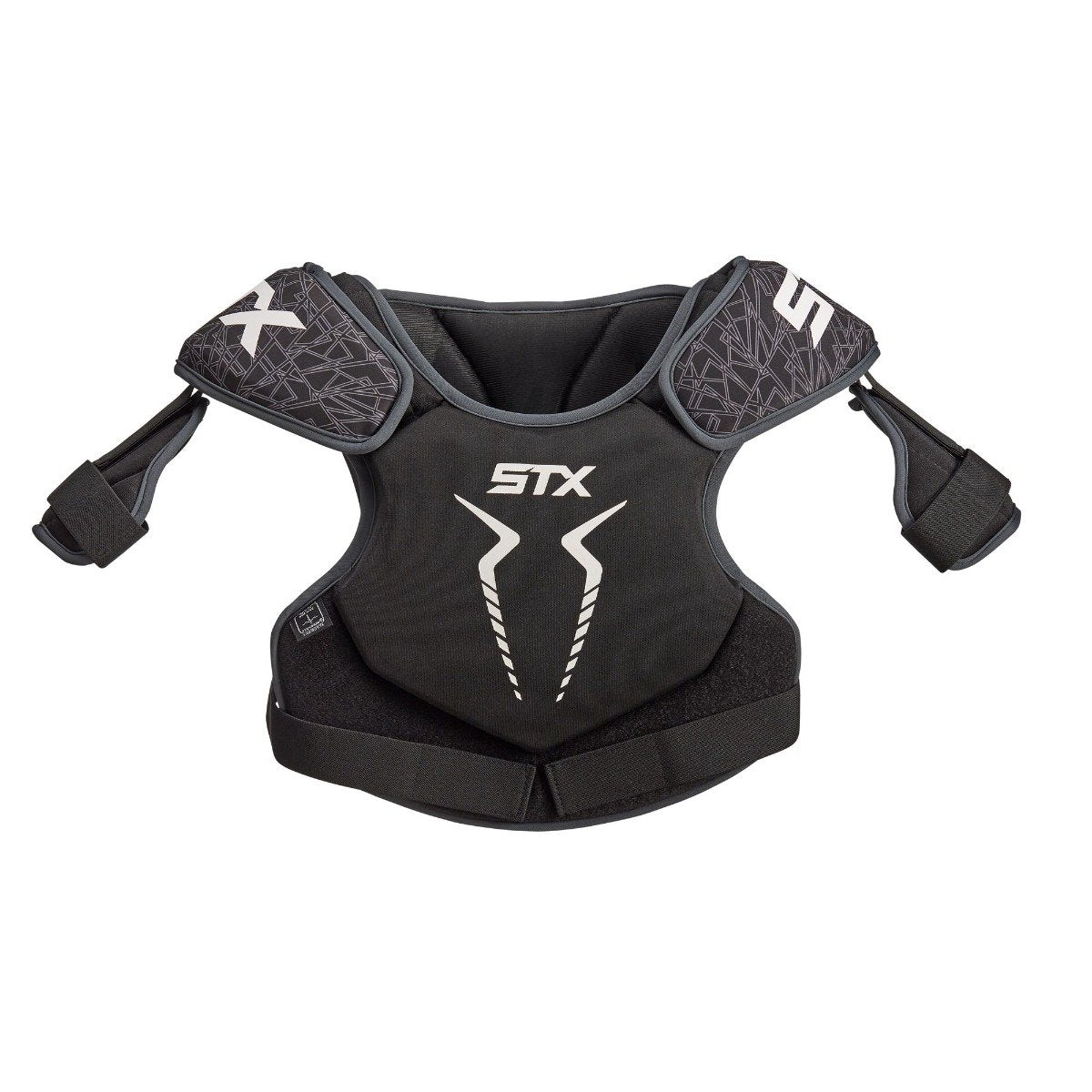 stx stallion 75 shoulder pad black front