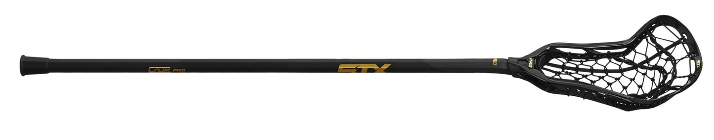 crux pro complete stick black with black lock pocket game on angle