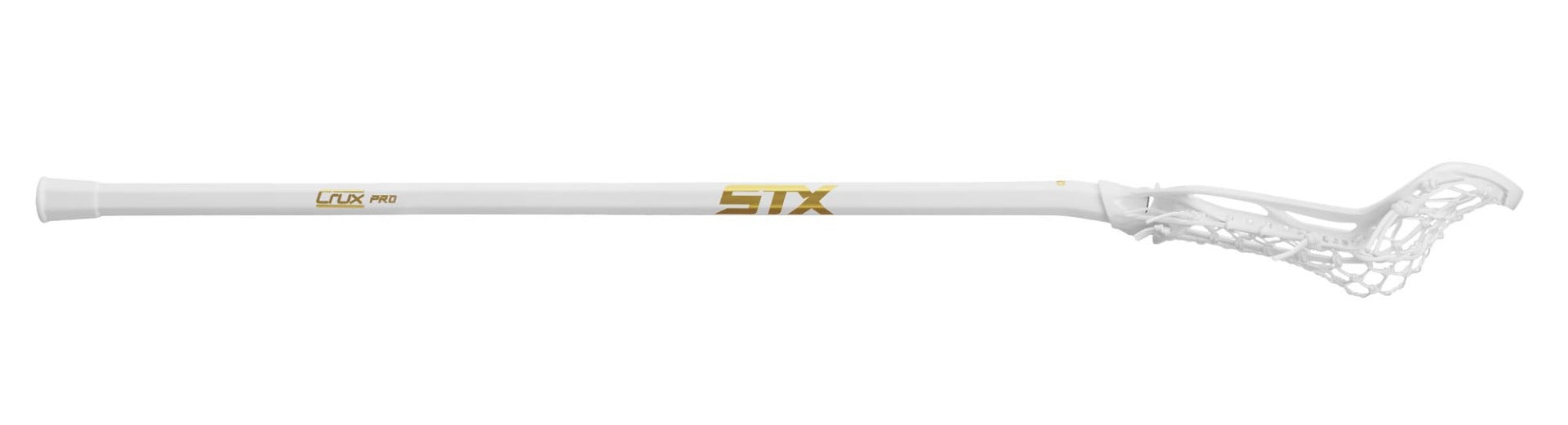 crux pro complete stick white with white lock pocket game on